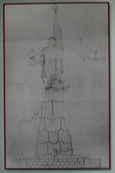 Подлинный эскиз памятника Ермаку скульптора Беклемишева В.А.