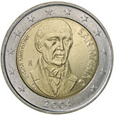 2 евро 2004 Сан-Марино Бартоломео Боргези