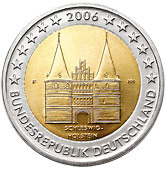 2 евро 2006 Германия Федеральные земли Германии — Шлезвиг-Гольштейн