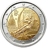 2 евро 2006 Италия 20-е Зимние Олимпийские игры в Турине