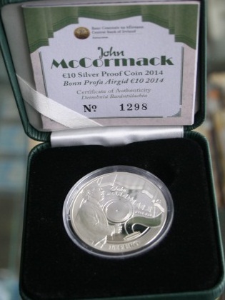 10 евро 2014 ирландия Ag925 Джон Маккормак
